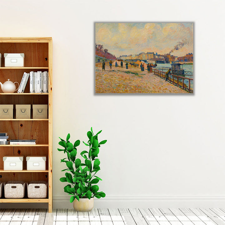 Quai Saint Bernard, Paris - Canvas Print Wall Art