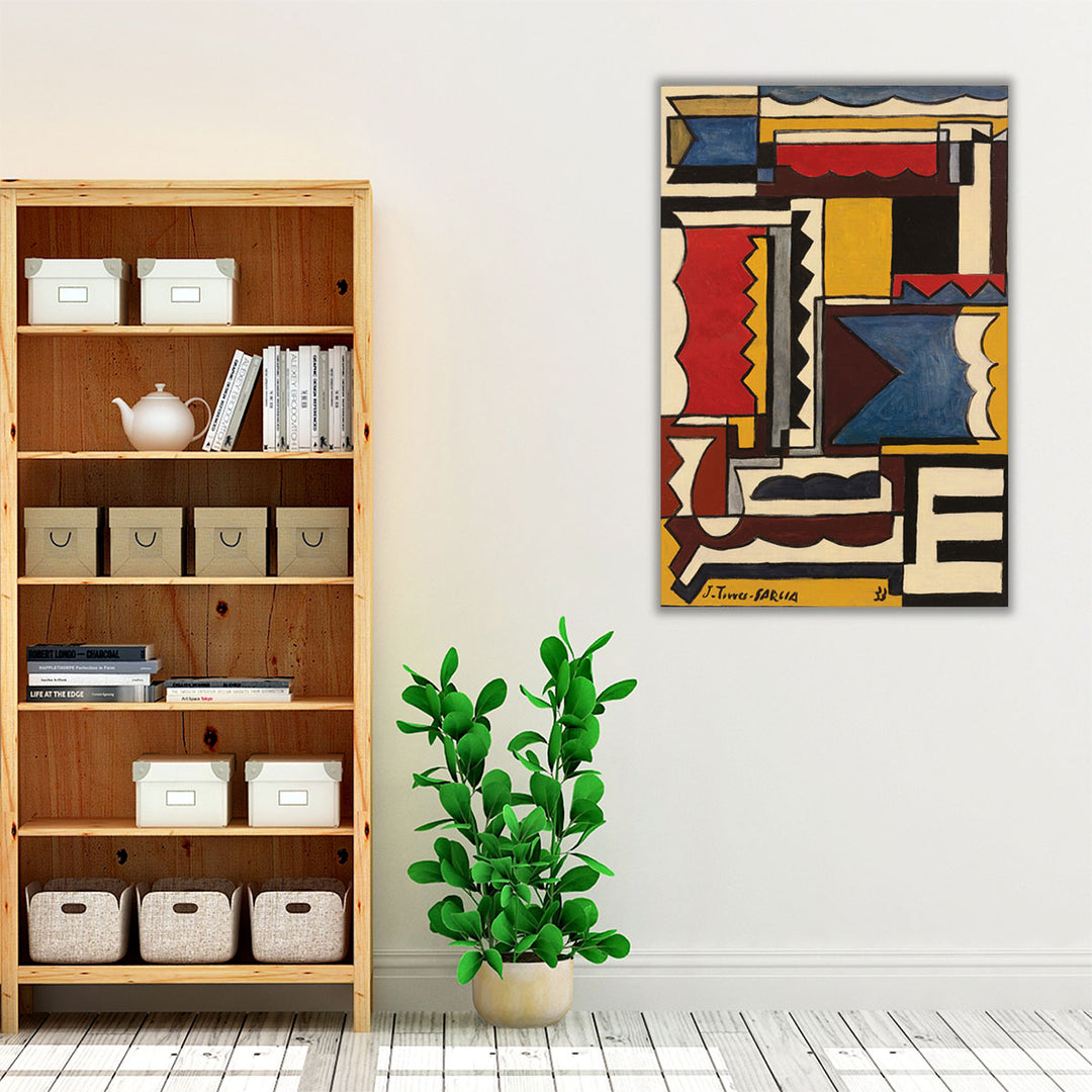 Estructura con Formas Trabadas, 1933 - Canvas Print Wall Art