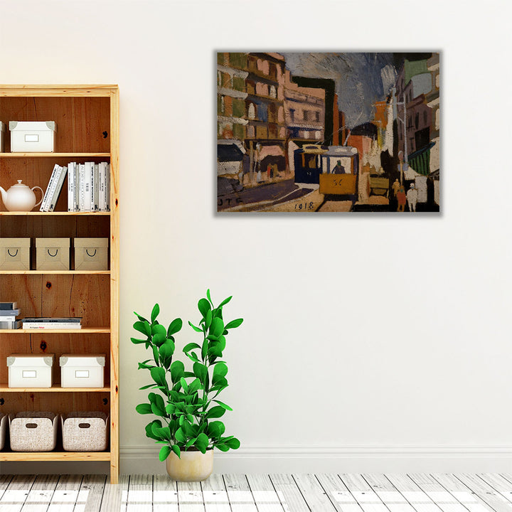 Paisaje de Ciudad, 1918 - Canvas Print Wall Art
