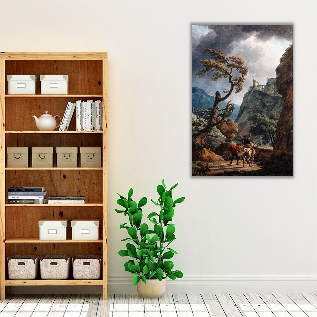 Soldiers in a Mountain Gorge, with a Storm, 1789 - Canvas Print Wall Art