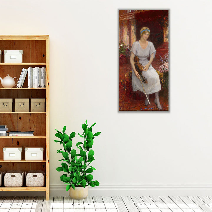 Portrait of the Violinist Cecilia Hansen, 1922 - Canvas Print Wall Art