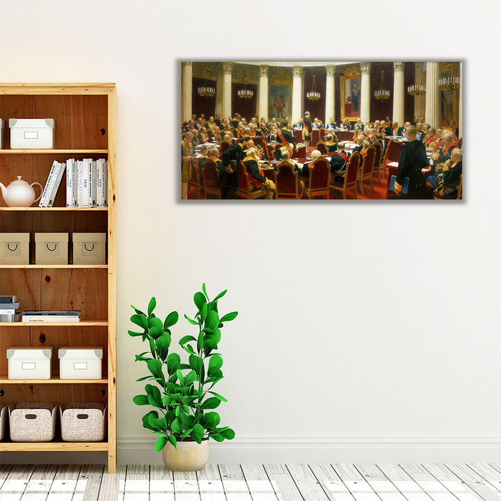 The Ceremonial Meeting of the State Council, 7 May 1901 - Canvas Print Wall Art