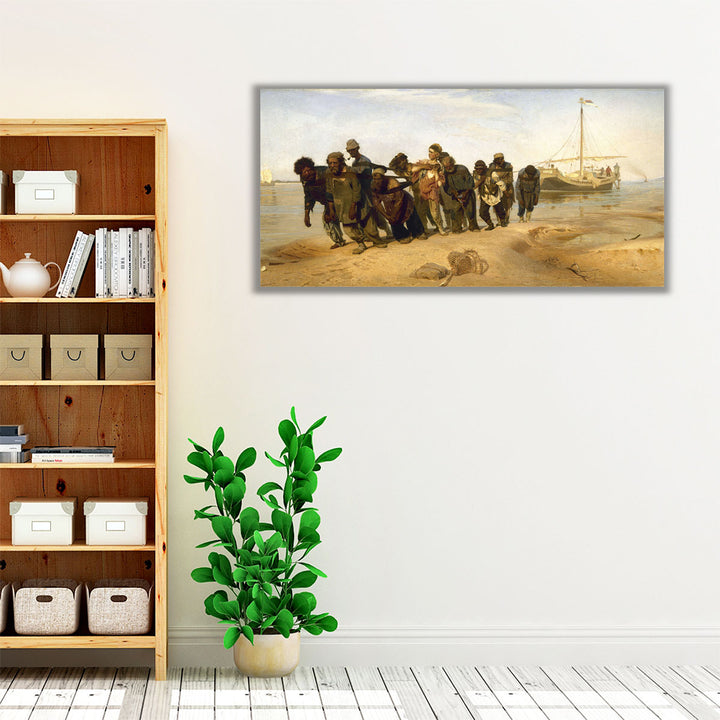 Barge Haulers on the Volga - Canvas Print Wall Art