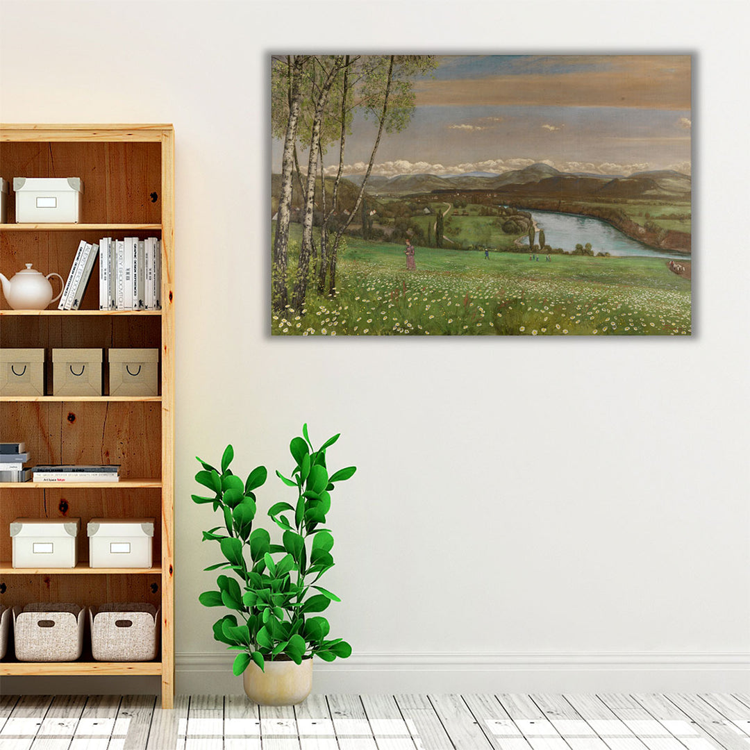 Das Rheintal bei Säckingen, 1899 - Canvas Print Wall Art
