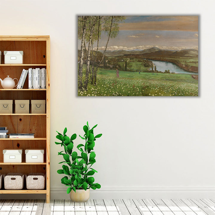 Das Rheintal bei Säckingen, 1899 - Canvas Print Wall Art