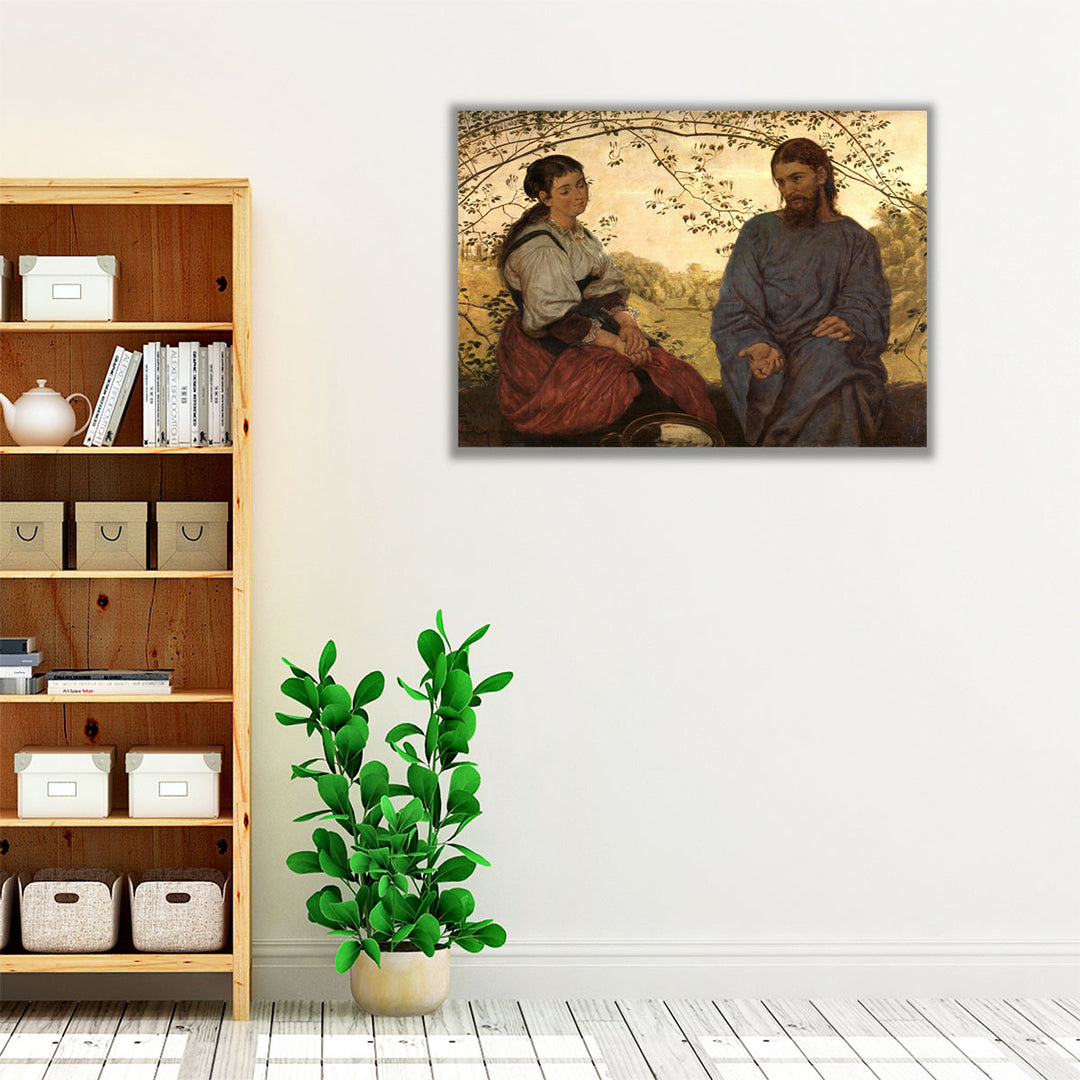 Christus und die Samariterin, 1881 - Canvas Print Wall Art