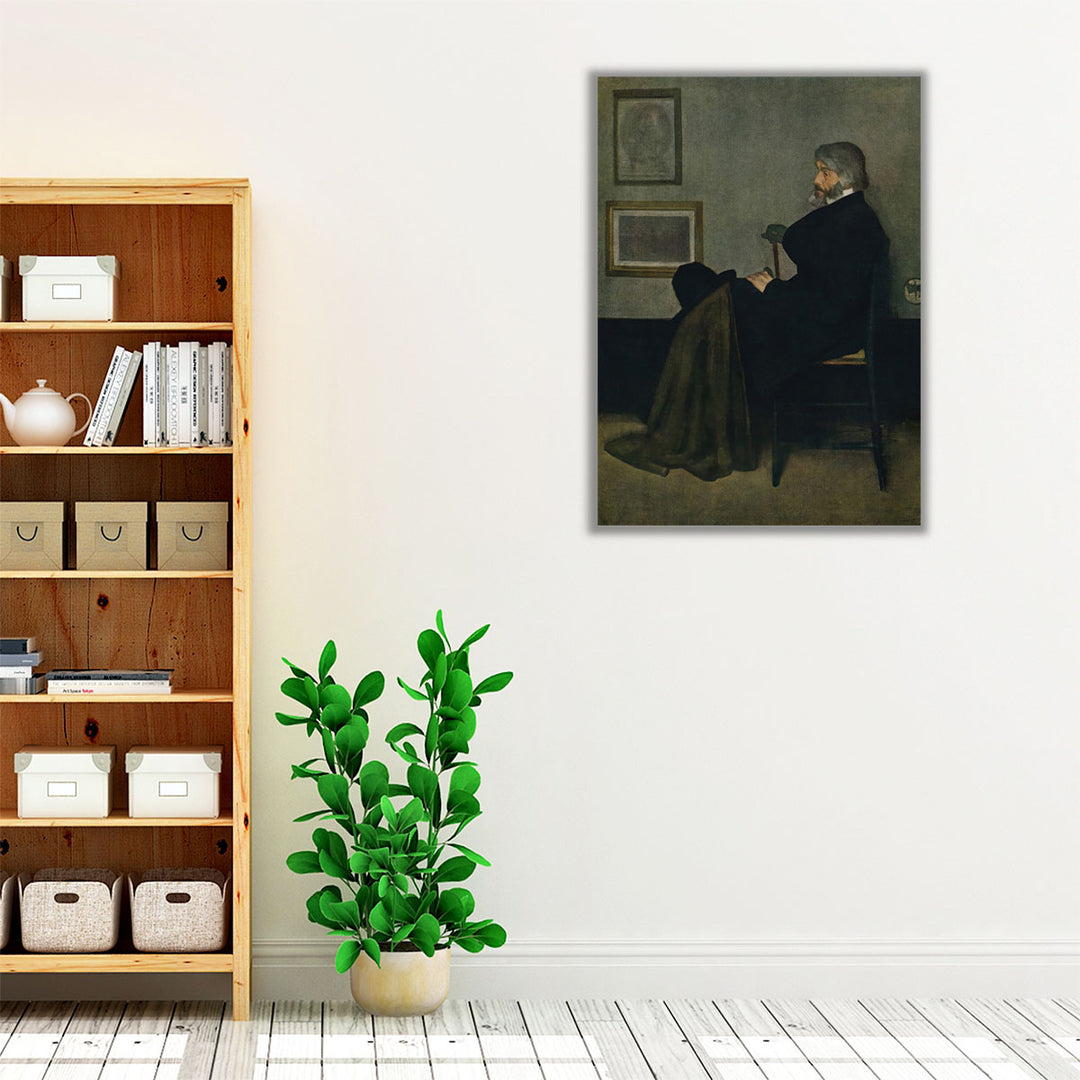 Portrait of Thomas Carlyle - Canvas Print Wall Art