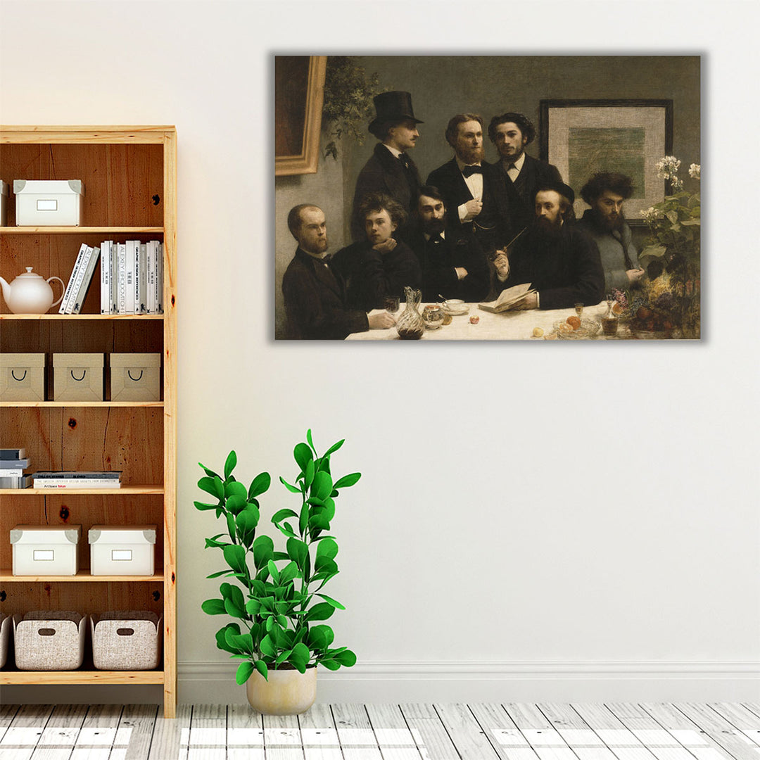 By The Table, 1872 - Canvas Print Wall Art