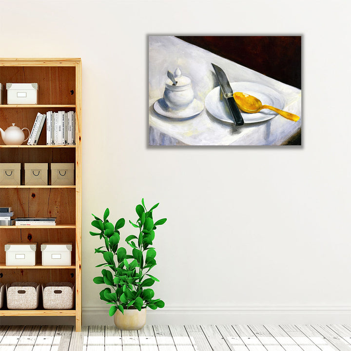 Still Life with Mustard Pot, 1860 - Canvas Print Wall Art