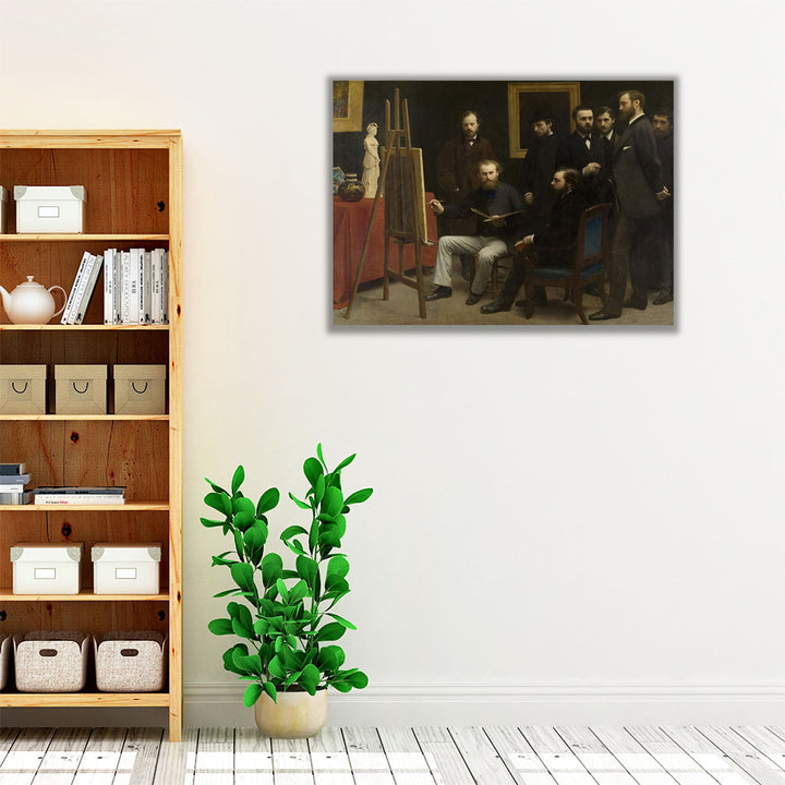 A Studio At Les Batignolles, 1870 - Canvas Print Wall Art