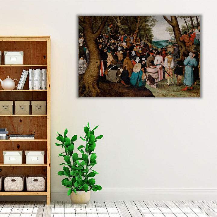 Sermon of Saint John the Baptist - Canvas Print Wall Art