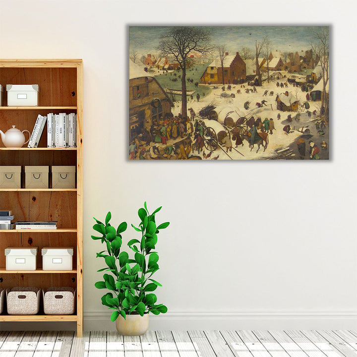 The Census at Bethlehem, Numbering at Bethlehem - Canvas Print Wall Art