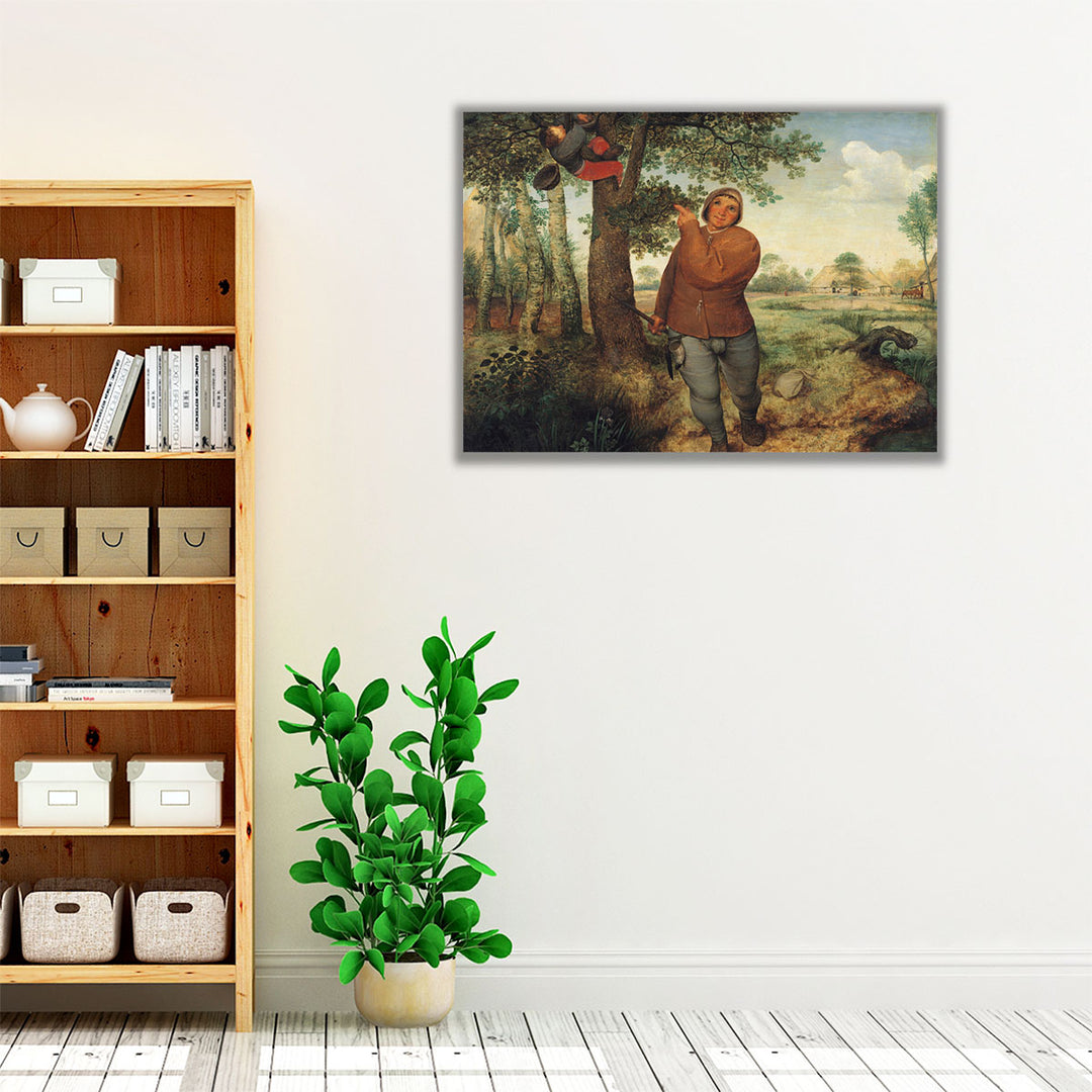 The Peasant and the Nest Robber, The Bird Nester - Canvas Print Wall Art