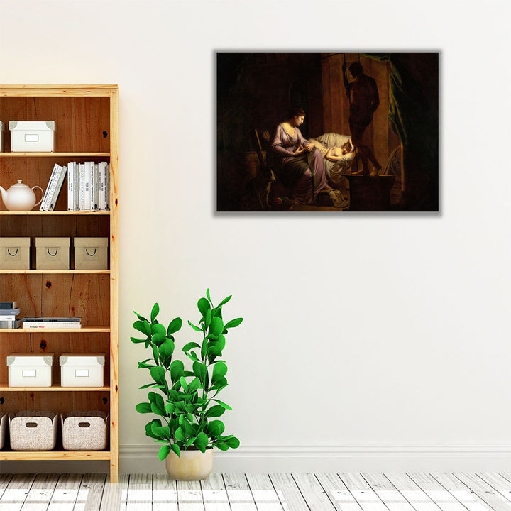 Penelope Unraveling her Web - Canvas Print Wall Art