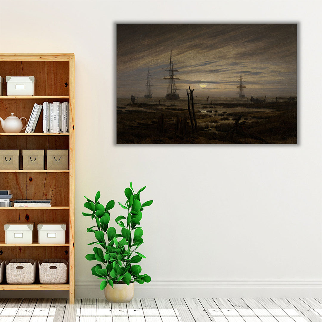 Ships at Anchor - Canvas Print Wall Art