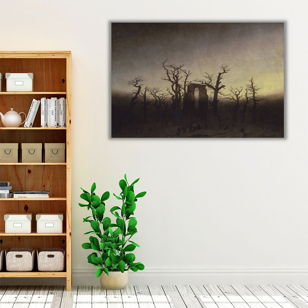 The Abbey in the Oakwood - Canvas Print Wall Art