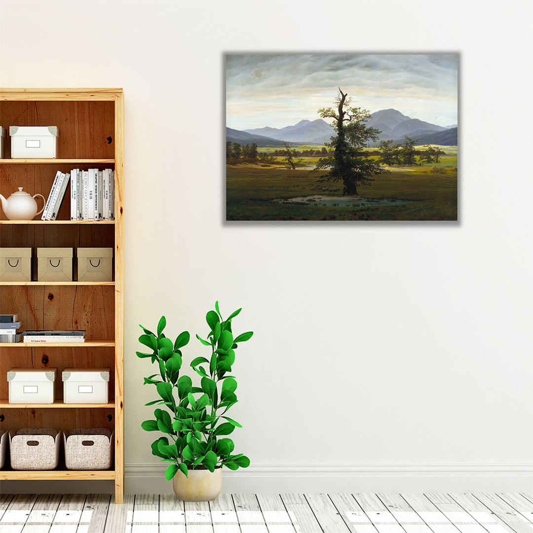 Village Landscape in Morning Light - Canvas Print Wall Art