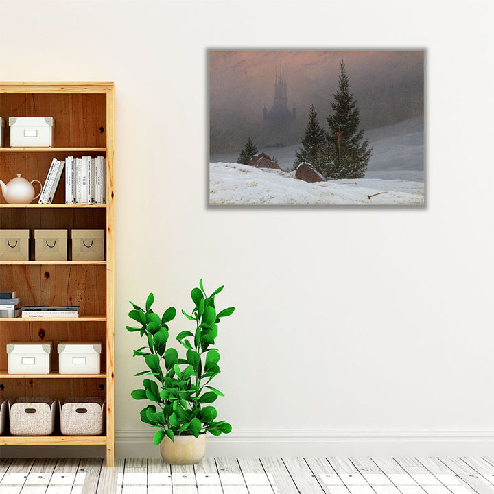 Winter Landscape Caspar David Friedrich - Canvas Print Wall Art