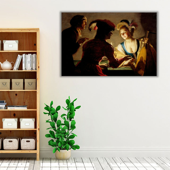 The Procuress - Canvas Print Wall Art