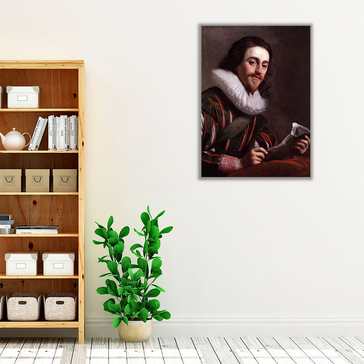 Portrait of King Charles I - Canvas Print Wall Art