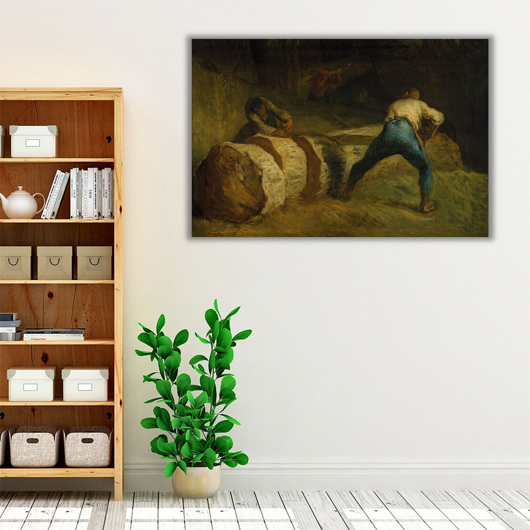 The Wood Sawyers - Canvas Print Wall Art