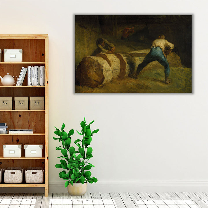The Wood Sawyers - Canvas Print Wall Art