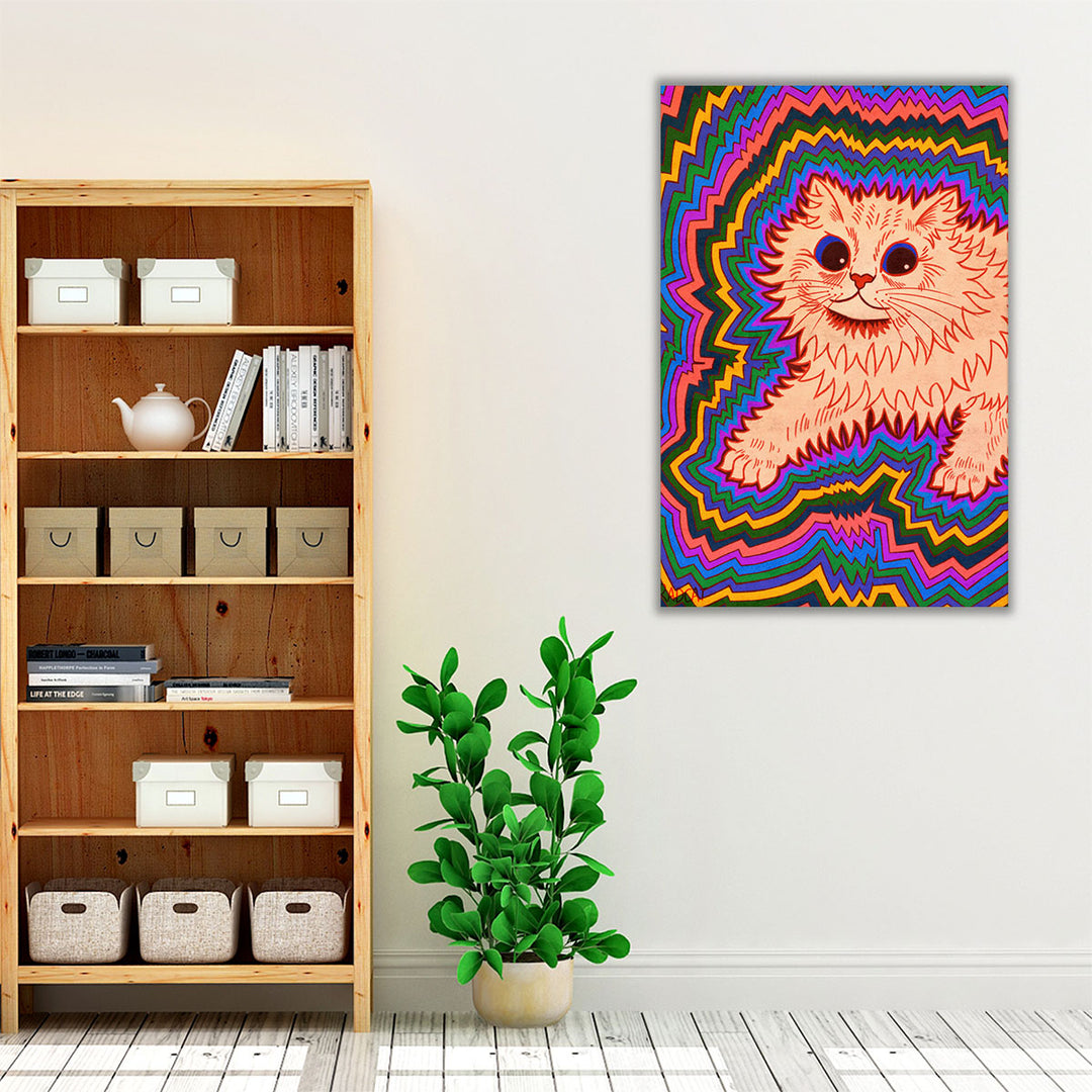 Kaleidoscope Cats III - Canvas Print Wall Art
