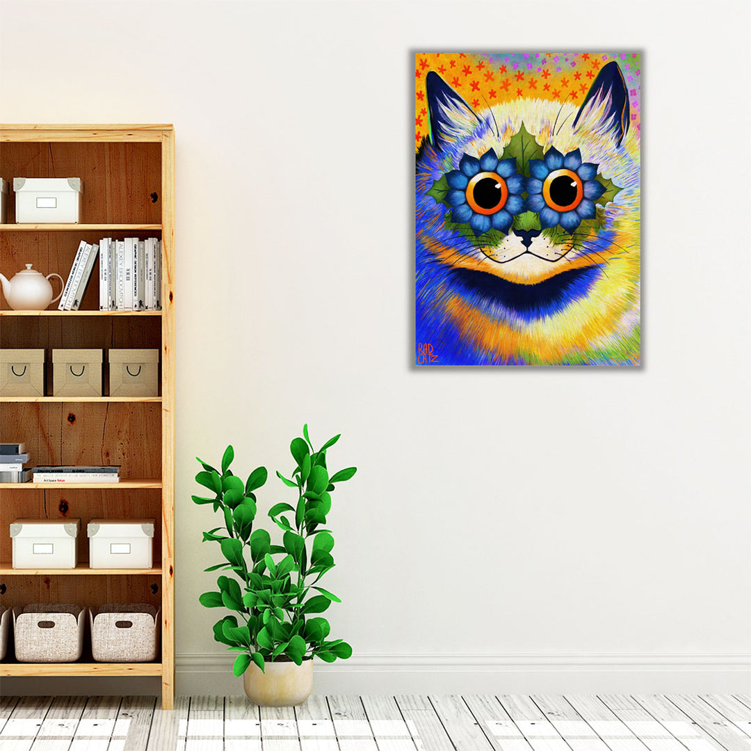Flower Kitty - Canvas Print Wall Art