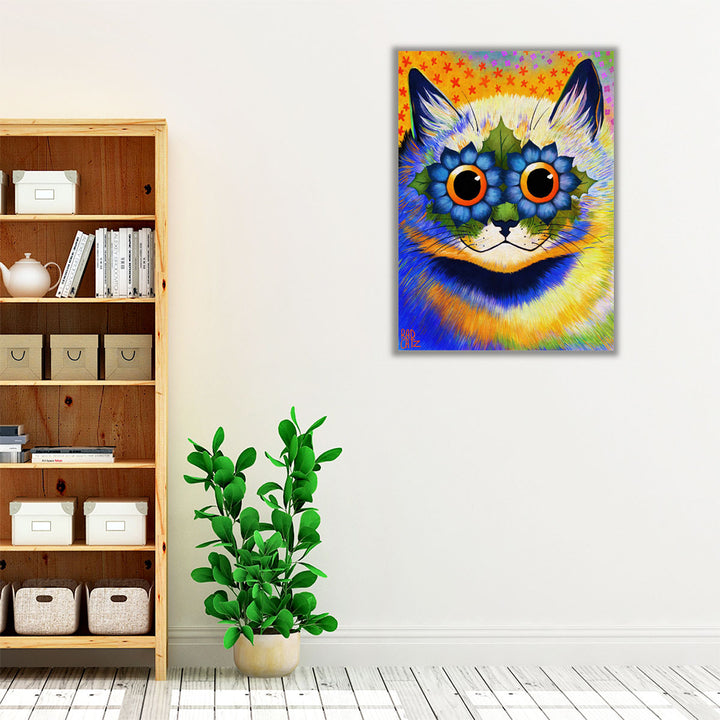 Flower Kitty - Canvas Print Wall Art