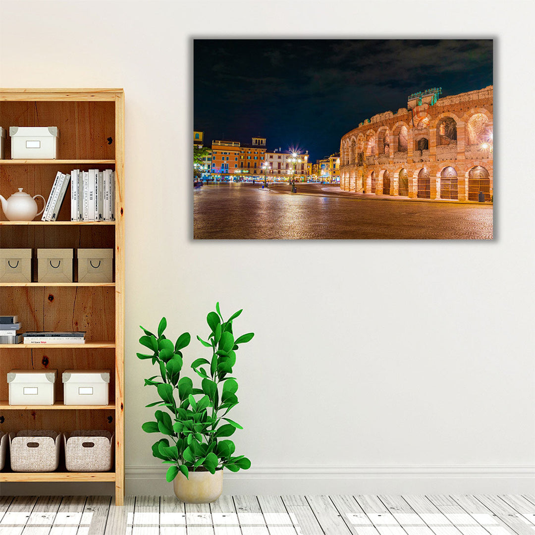 Ancient Amphitheater Arena, Verona, Italy - Canvas Print Wall Art