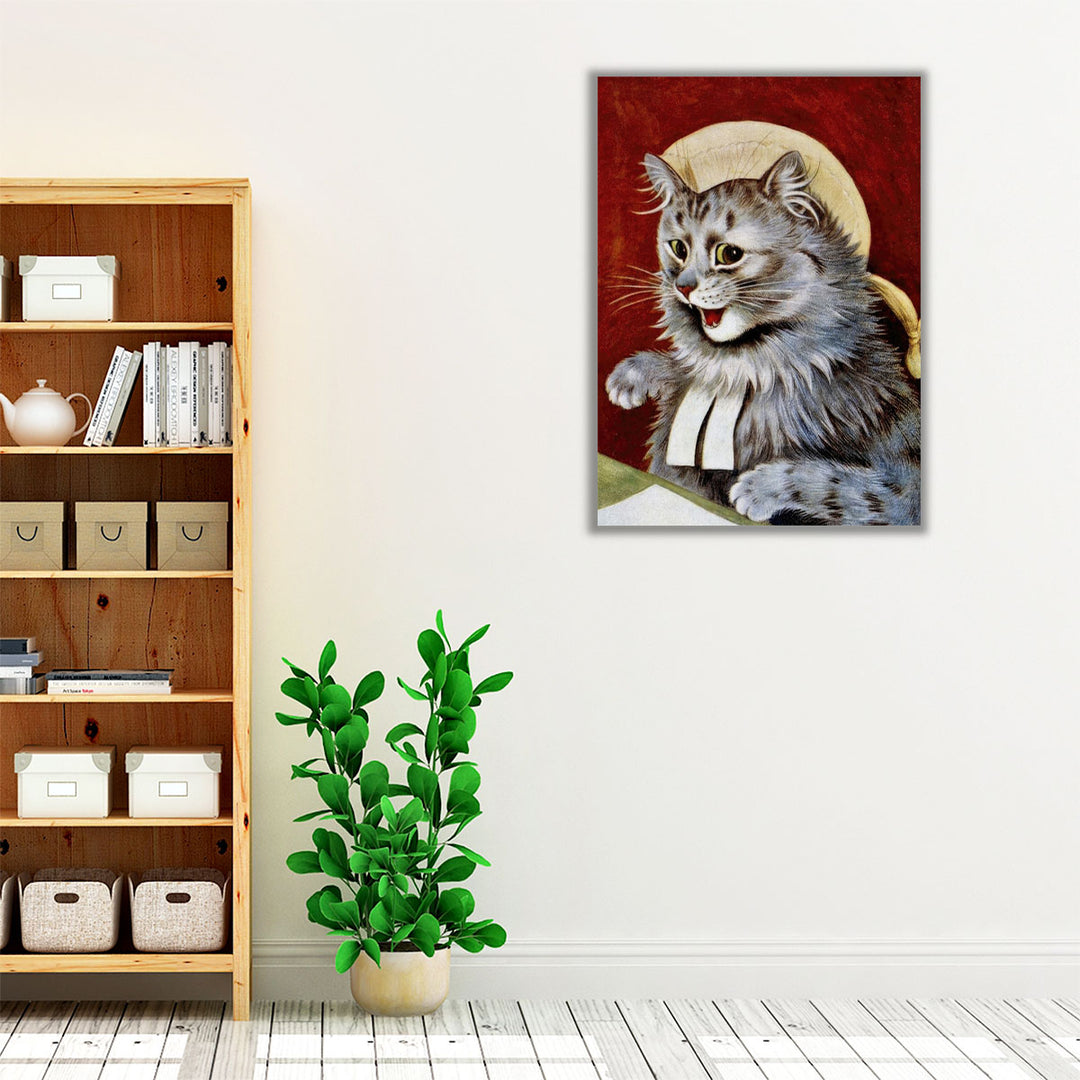 Cat Dressed as a Judge - Canvas Print Wall Art