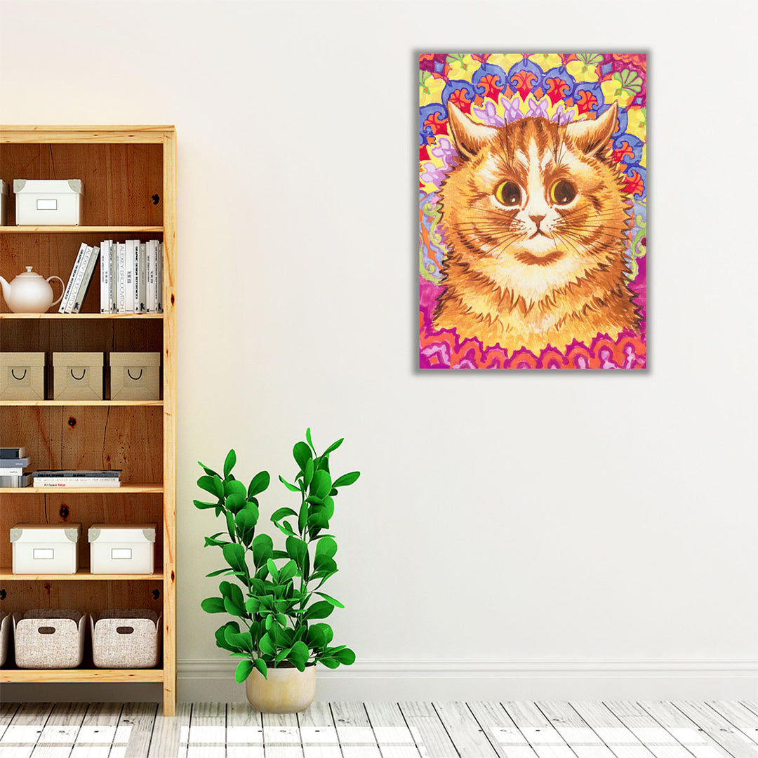 A Psychotic Cat - Canvas Print Wall Art