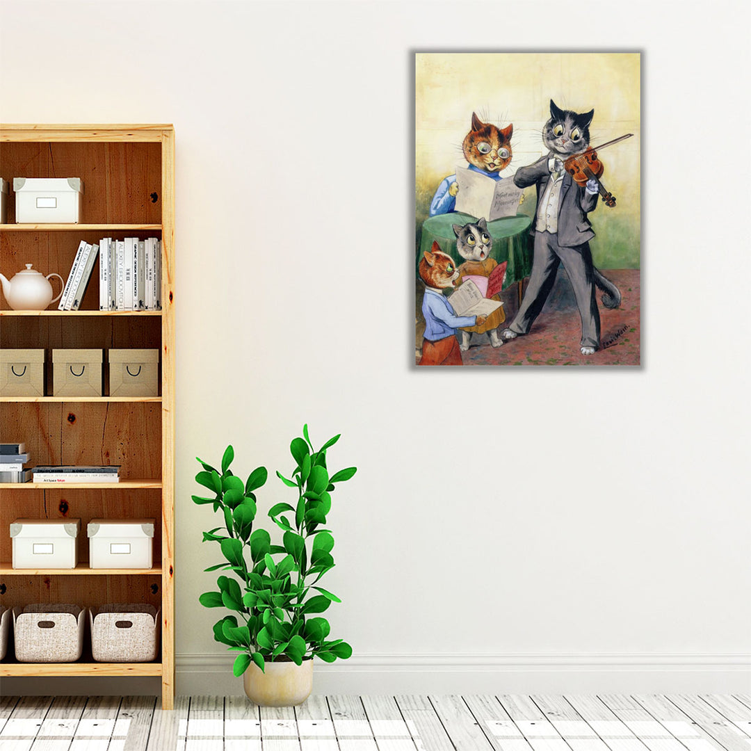 The Mewsical Family - Canvas Print Wall Art