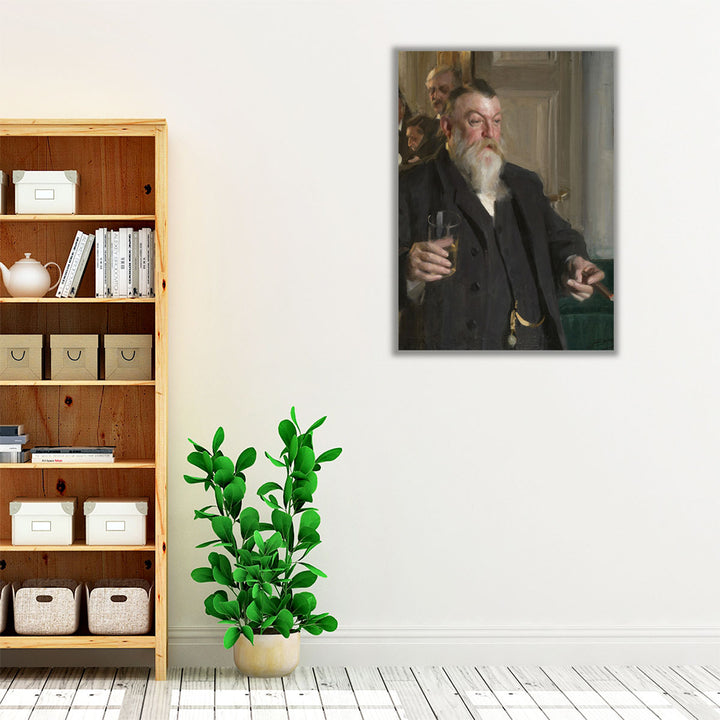 A Toast in the Idun Society, 1892 - Canvas Print Wall Art