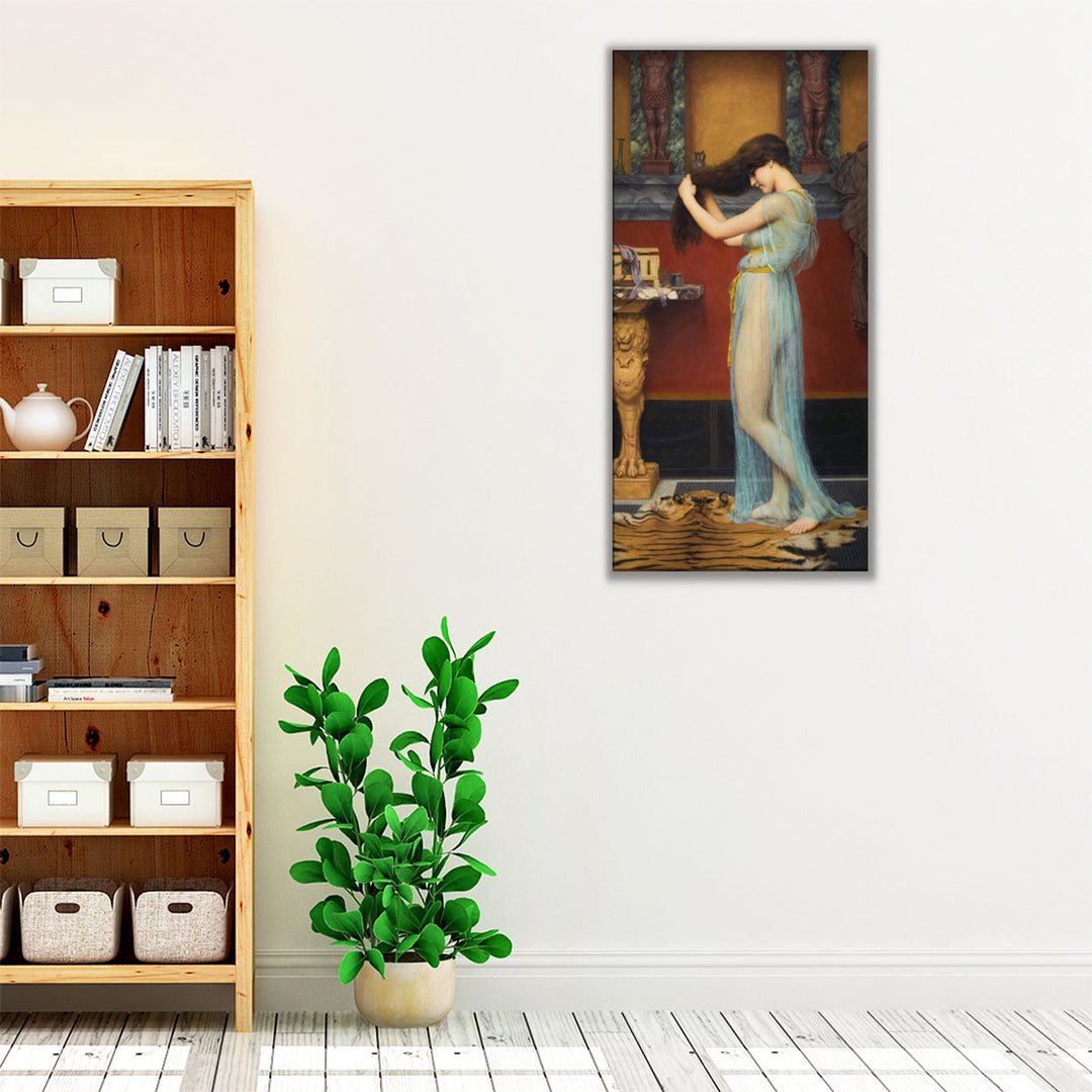 Preparing for the Bath - Canvas Print Wall Art