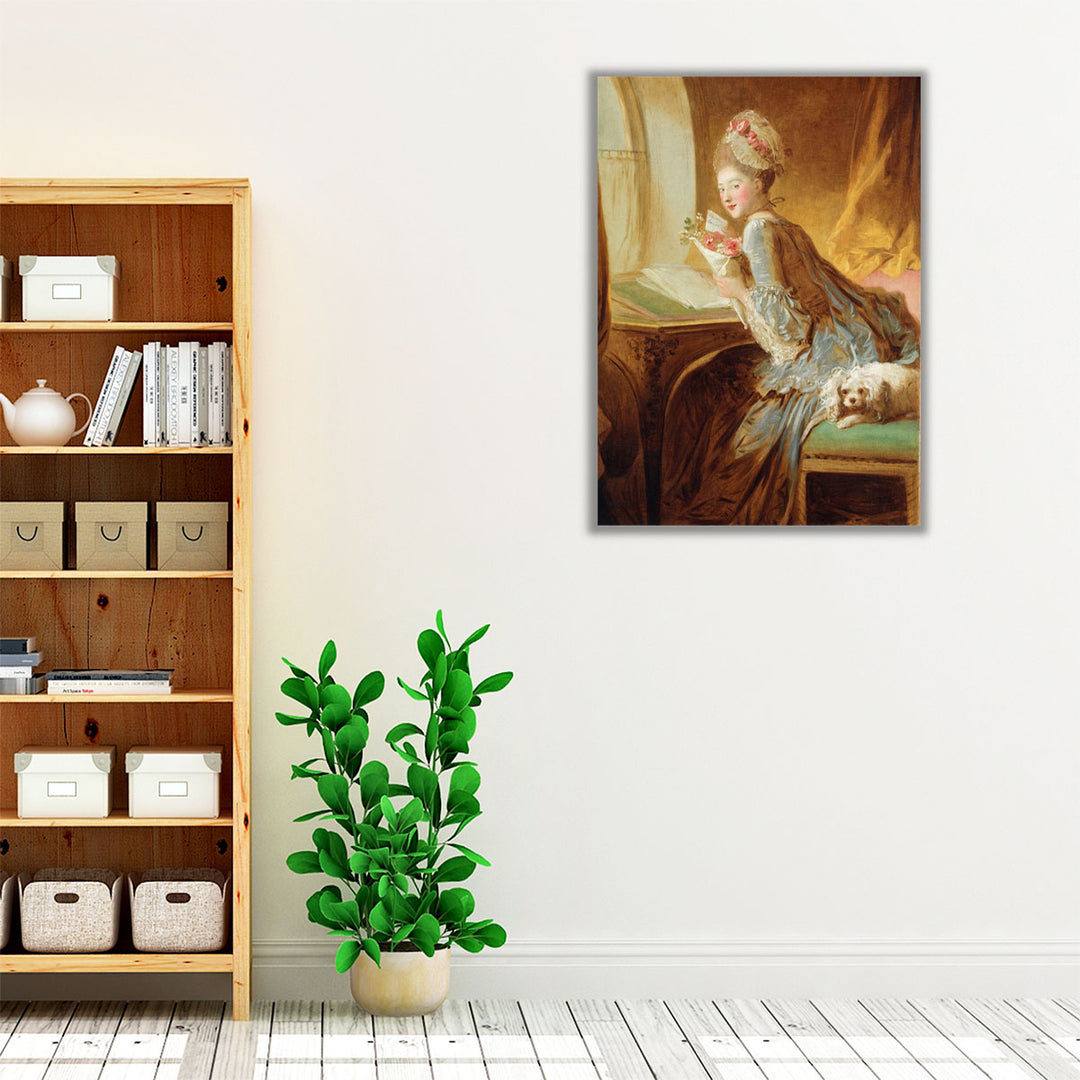 The Love Letter Jean-Honoré Fragonard - Canvas Print Wall Art