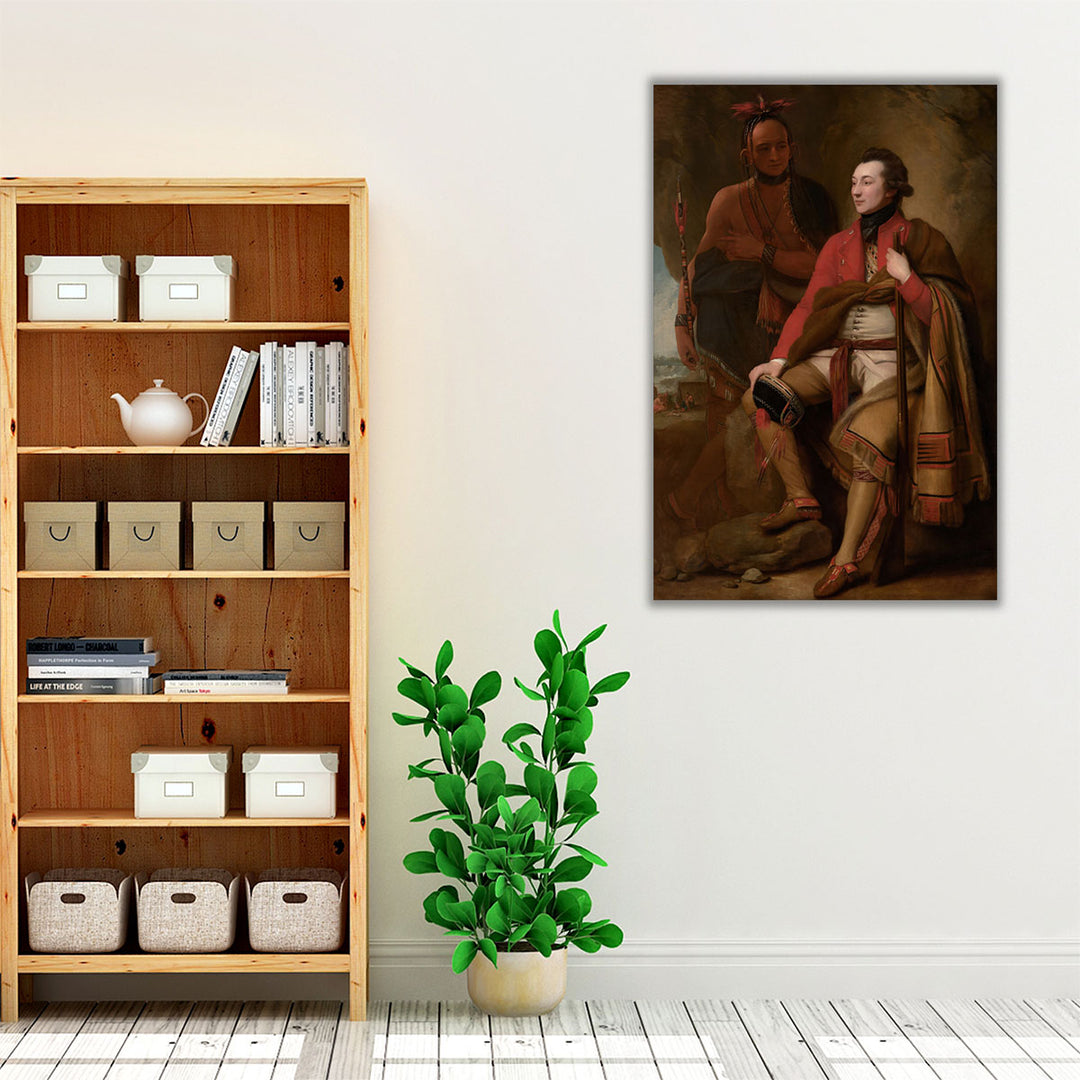 Colonel Guy Johnson and Karonghyontye, 1776 - Canvas Print Wall Art