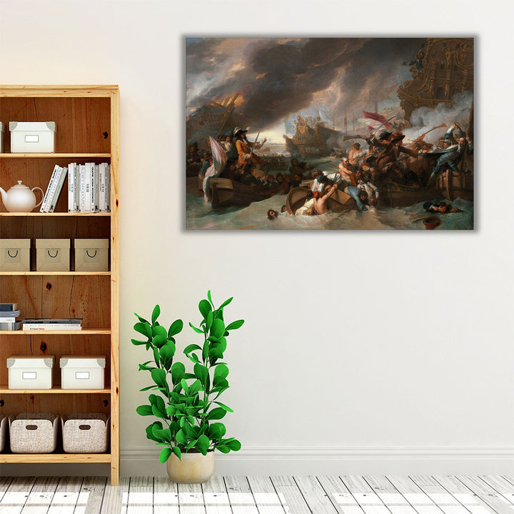 The Battle of La Hogue - Canvas Print Wall Art