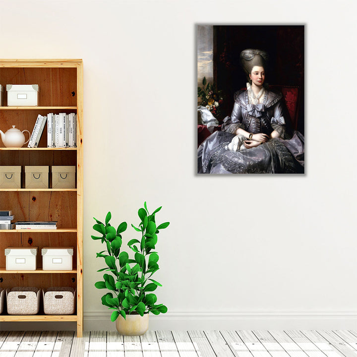 Portrait of Queen Charlotte - Canvas Print Wall Art