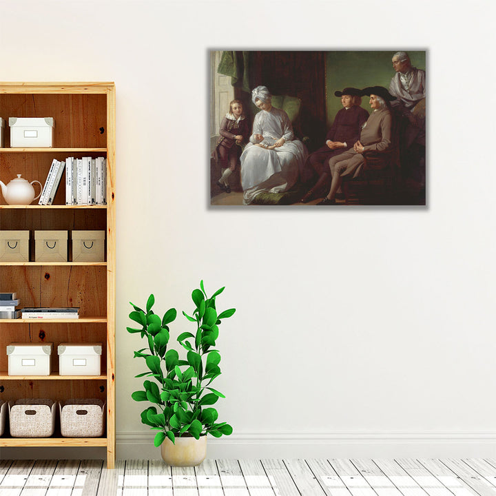 The Artist and His Family - Canvas Print Wall Art