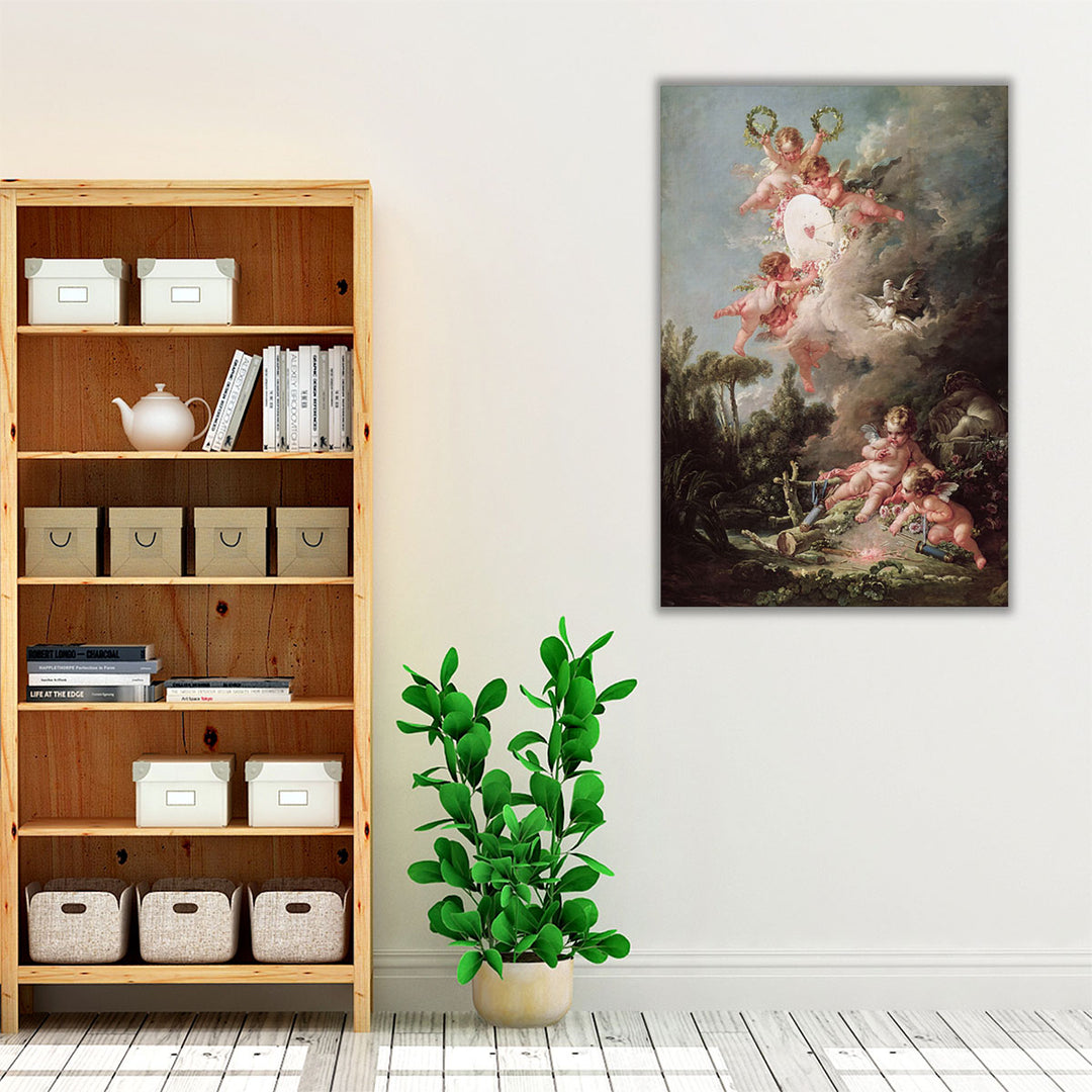 Cupid's Target - Canvas Print Wall Art