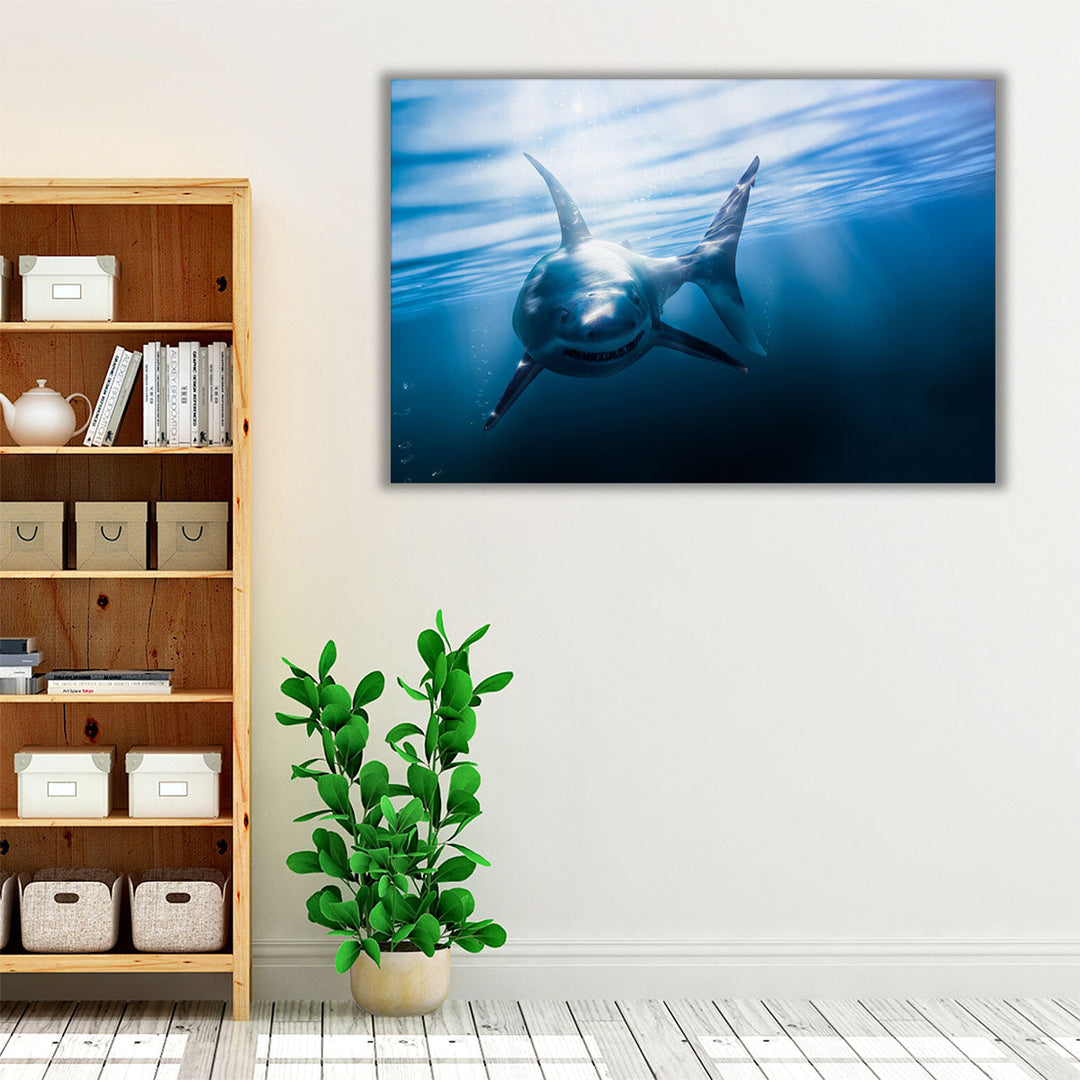 Great White Shark - Canvas Print Wall Art