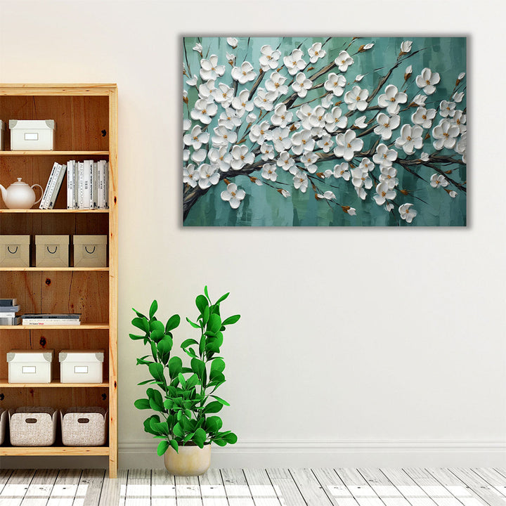 Cherry Blossom Whispers - Canvas Print Wall Art