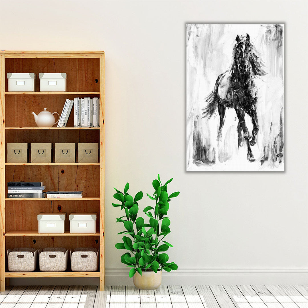 Rustic Stallion I - Canvas Print Wall Art