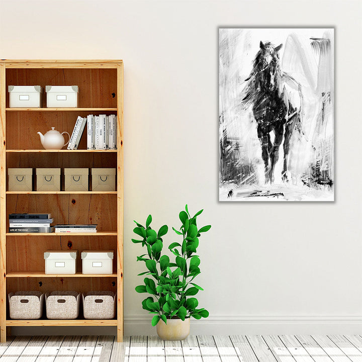 Rustic Stallion II - Canvas Print Wall Art