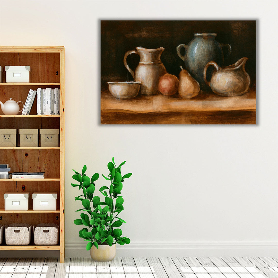 Earthenware and Fruit I - Canvas Print Wall Art