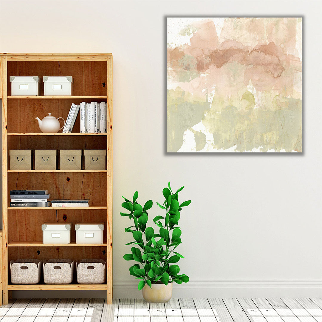 Dusty Blush and Olive I - Canvas Print Wall Art