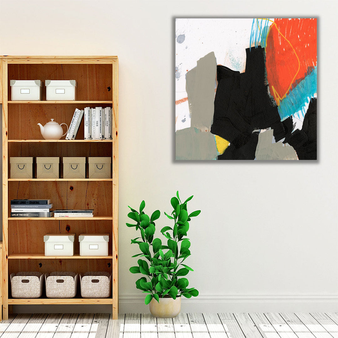 Primary Action II - Canvas Print Wall Art