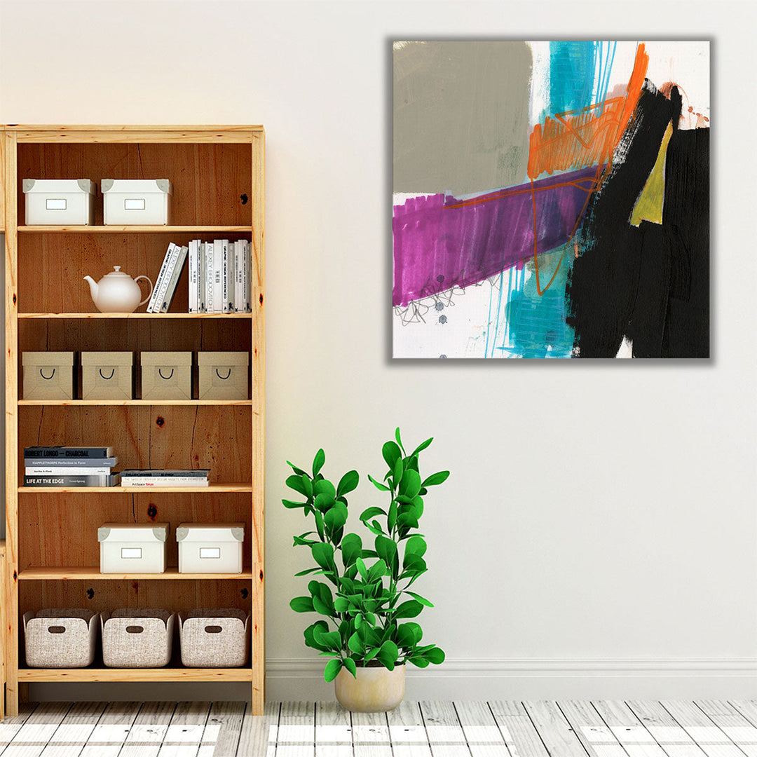 Primary Action V - Canvas Print Wall Art