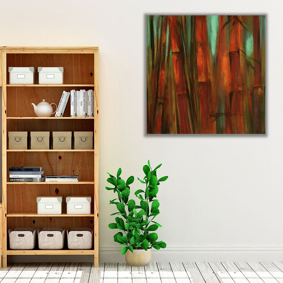 Sunset Bamboo II - Canvas Print Wall Art